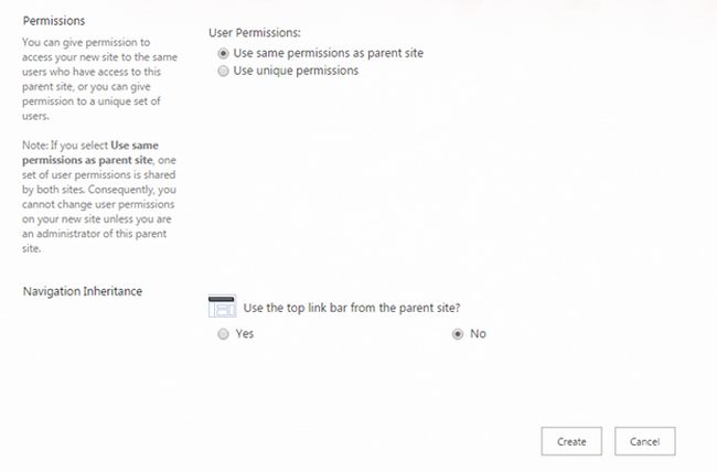 Navigation Inheritance 